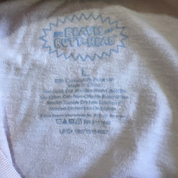 Beavis and Butt-Head Long Sleeve T-Shirt Adult Large Peach MTV 2018 Cotton Blend - Picture 7 of 10